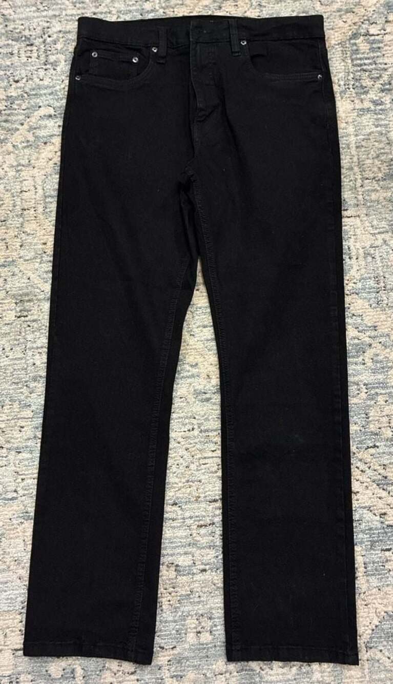 Urban Star Mens Black Denim Jeans Size 36x32